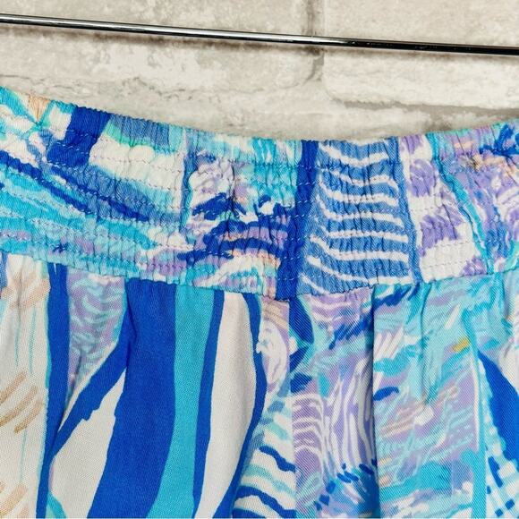 Lilly Pulitzer Scalloped Dahlia Shorts SZ Small Light Lilac Verbena Aboat Time - Picture 10 of 13